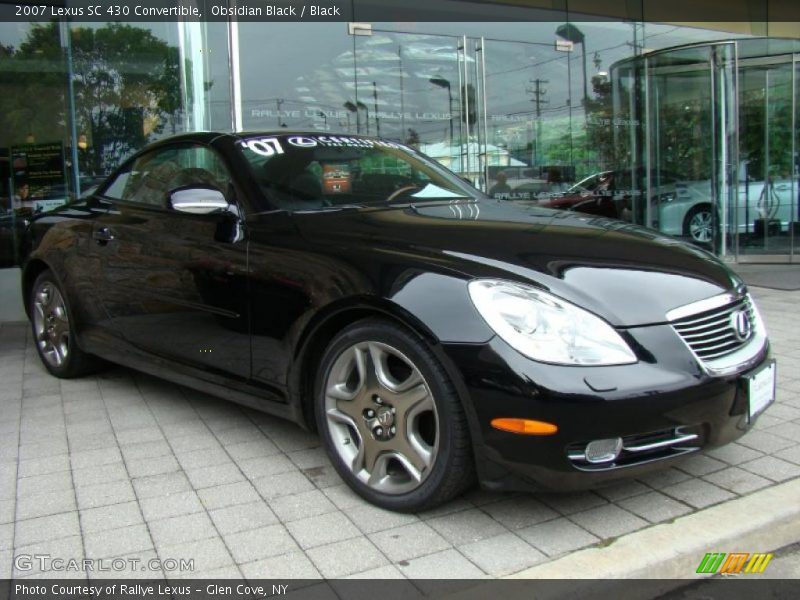 Obsidian Black / Black 2007 Lexus SC 430 Convertible