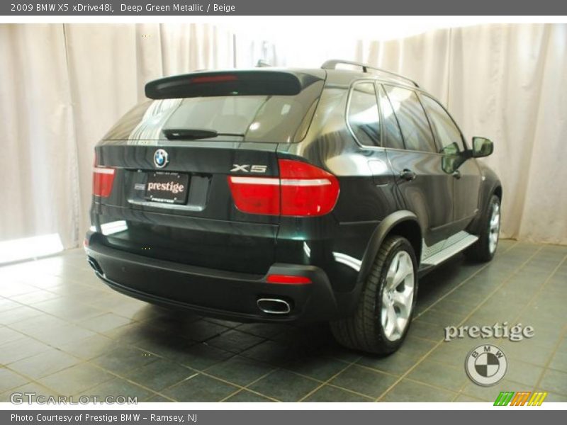 Deep Green Metallic / Beige 2009 BMW X5 xDrive48i