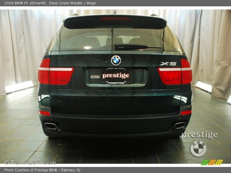 Deep Green Metallic / Beige 2009 BMW X5 xDrive48i
