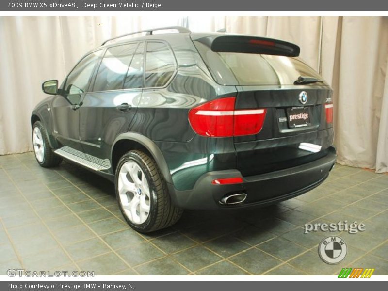 Deep Green Metallic / Beige 2009 BMW X5 xDrive48i