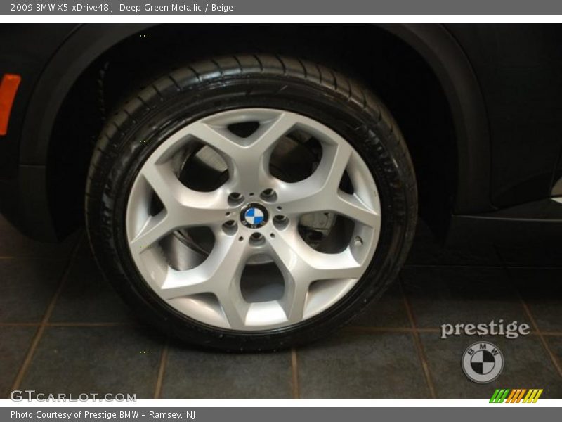 Deep Green Metallic / Beige 2009 BMW X5 xDrive48i