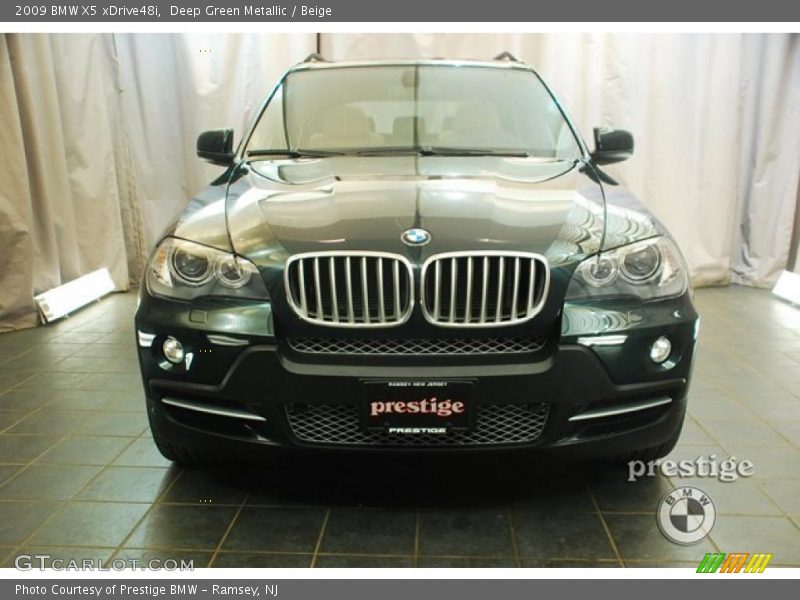 Deep Green Metallic / Beige 2009 BMW X5 xDrive48i