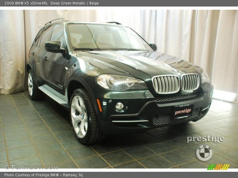 Deep Green Metallic / Beige 2009 BMW X5 xDrive48i