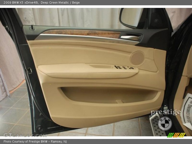 Deep Green Metallic / Beige 2009 BMW X5 xDrive48i