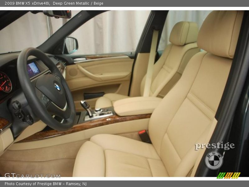 Deep Green Metallic / Beige 2009 BMW X5 xDrive48i