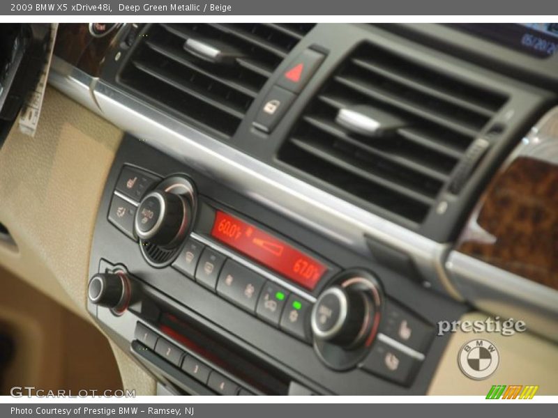 Deep Green Metallic / Beige 2009 BMW X5 xDrive48i
