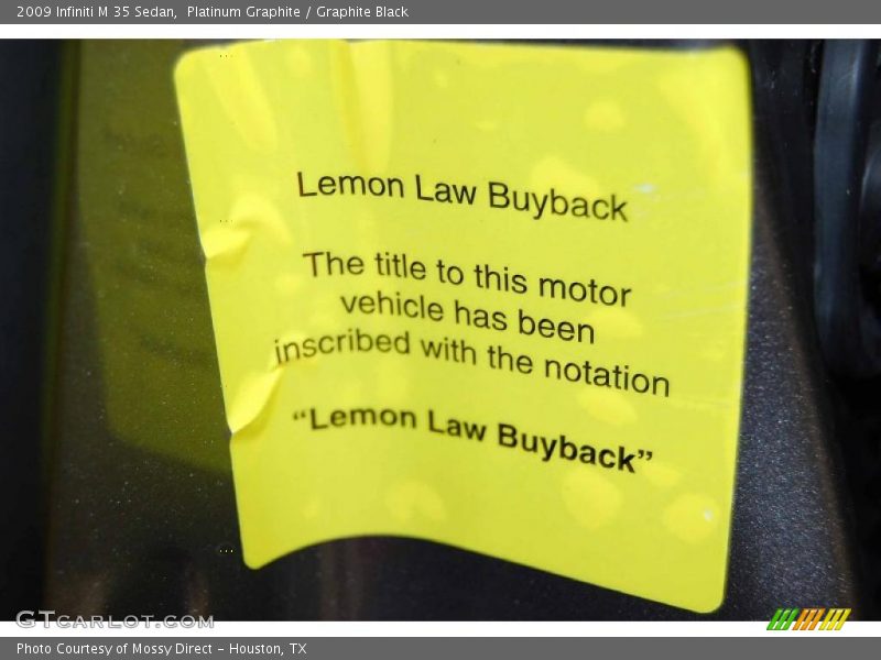 Platinum Graphite / Graphite Black 2009 Infiniti M 35 Sedan