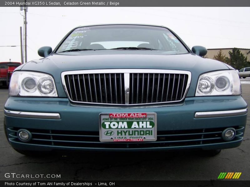 Celadon Green Metallic / Beige 2004 Hyundai XG350 L Sedan