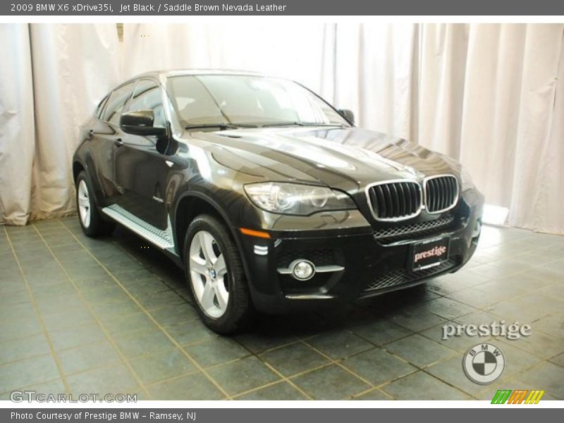 Jet Black / Saddle Brown Nevada Leather 2009 BMW X6 xDrive35i