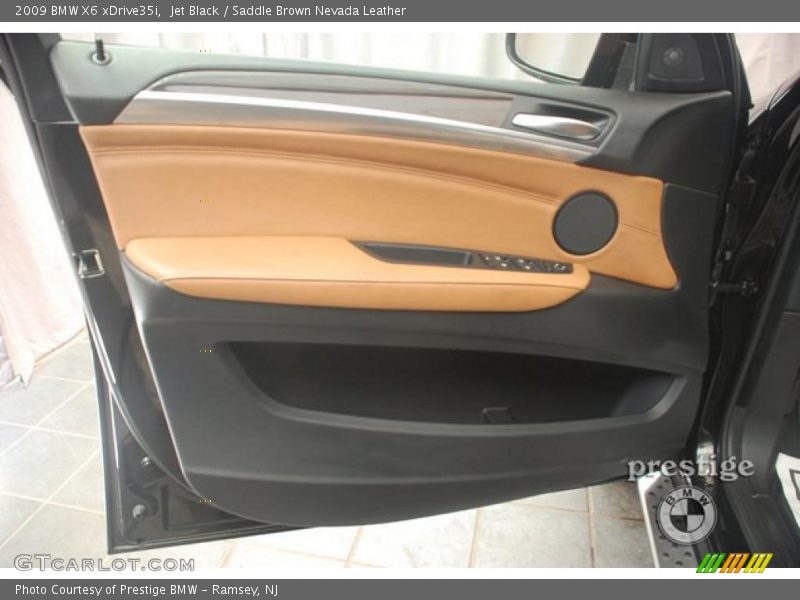 Jet Black / Saddle Brown Nevada Leather 2009 BMW X6 xDrive35i