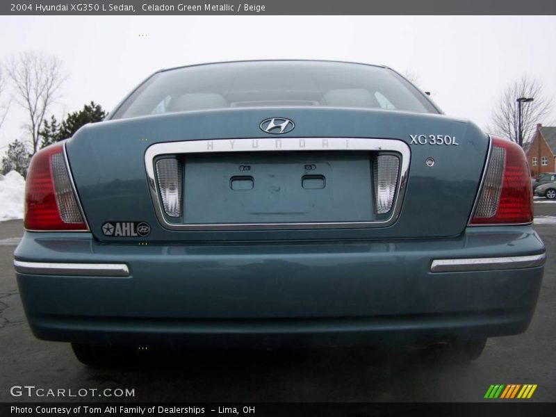 Celadon Green Metallic / Beige 2004 Hyundai XG350 L Sedan