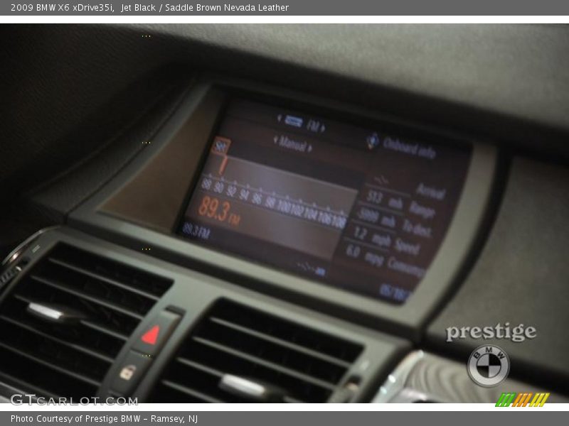 Jet Black / Saddle Brown Nevada Leather 2009 BMW X6 xDrive35i