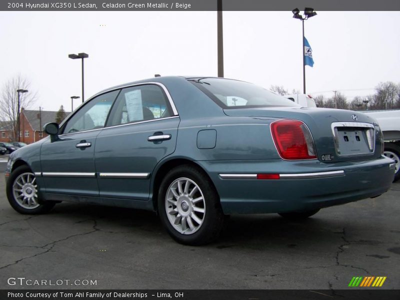 Celadon Green Metallic / Beige 2004 Hyundai XG350 L Sedan