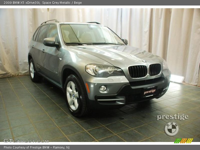 Space Grey Metallic / Beige 2009 BMW X5 xDrive30i