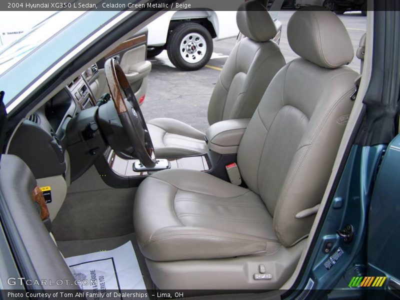 Celadon Green Metallic / Beige 2004 Hyundai XG350 L Sedan