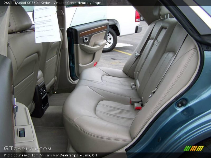 Celadon Green Metallic / Beige 2004 Hyundai XG350 L Sedan