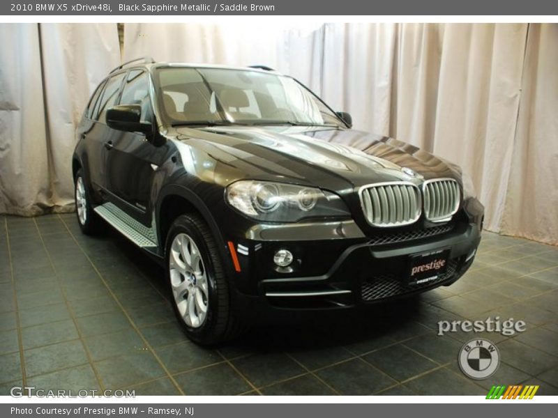 Black Sapphire Metallic / Saddle Brown 2010 BMW X5 xDrive48i