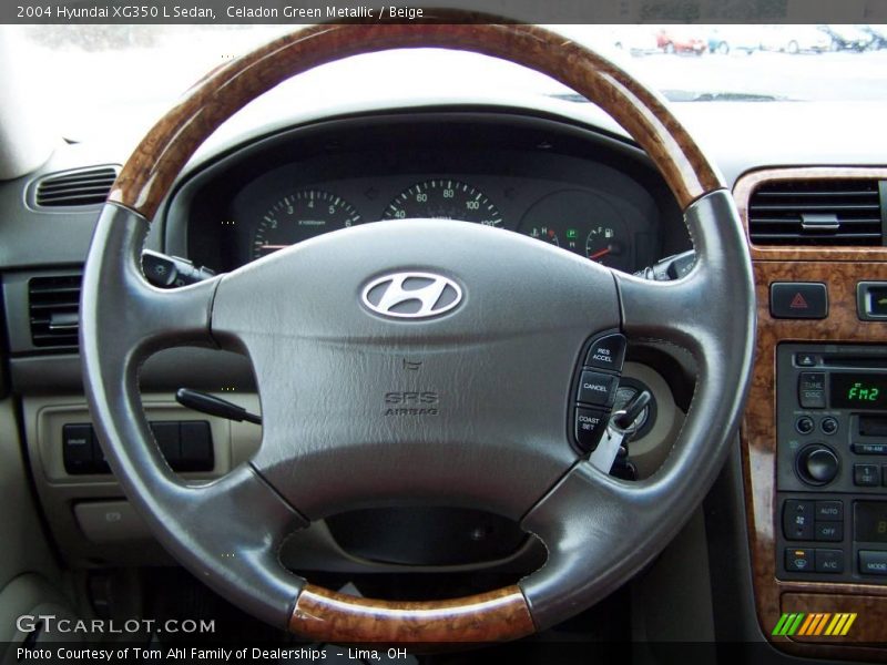 Celadon Green Metallic / Beige 2004 Hyundai XG350 L Sedan