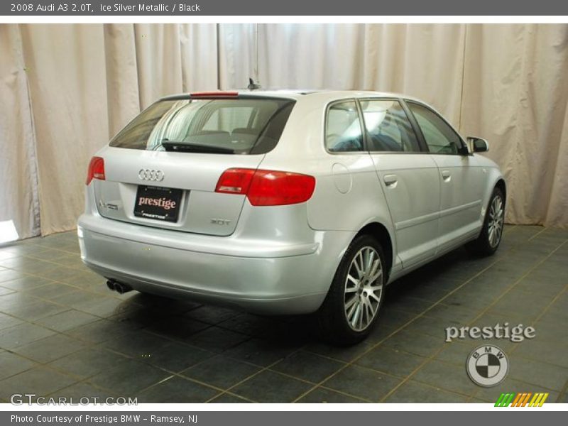 Ice Silver Metallic / Black 2008 Audi A3 2.0T