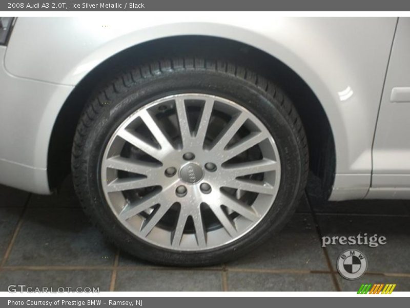 Ice Silver Metallic / Black 2008 Audi A3 2.0T