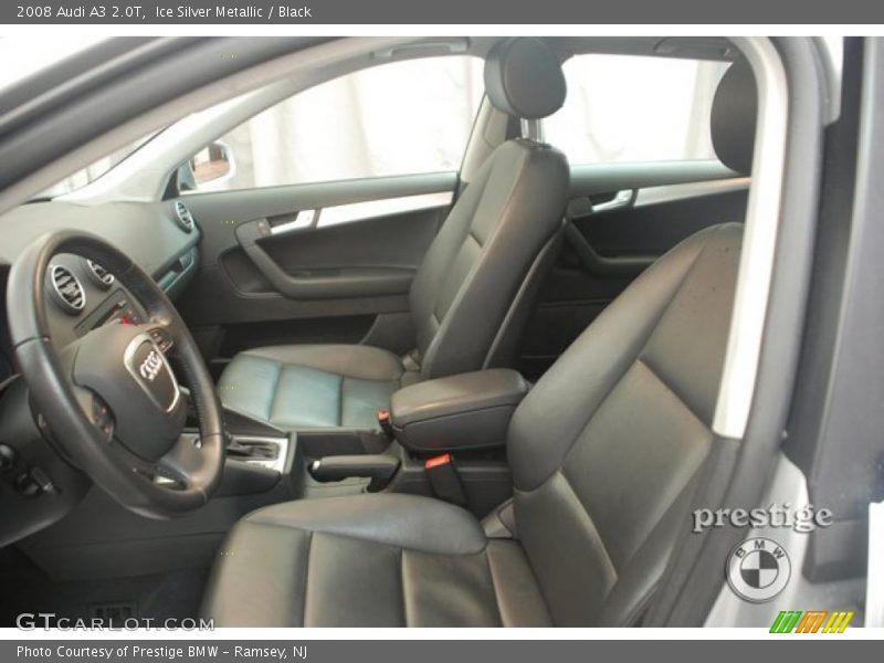 Ice Silver Metallic / Black 2008 Audi A3 2.0T