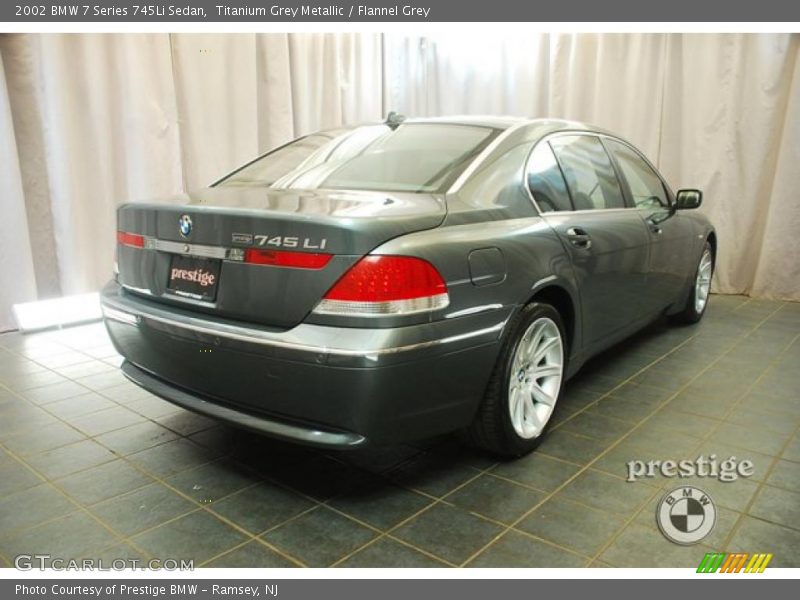 Titanium Grey Metallic / Flannel Grey 2002 BMW 7 Series 745Li Sedan