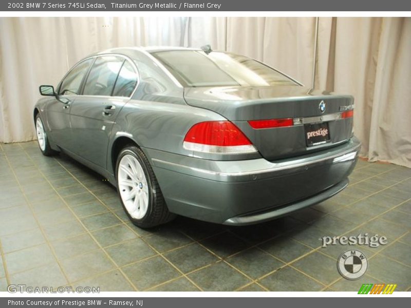 Titanium Grey Metallic / Flannel Grey 2002 BMW 7 Series 745Li Sedan