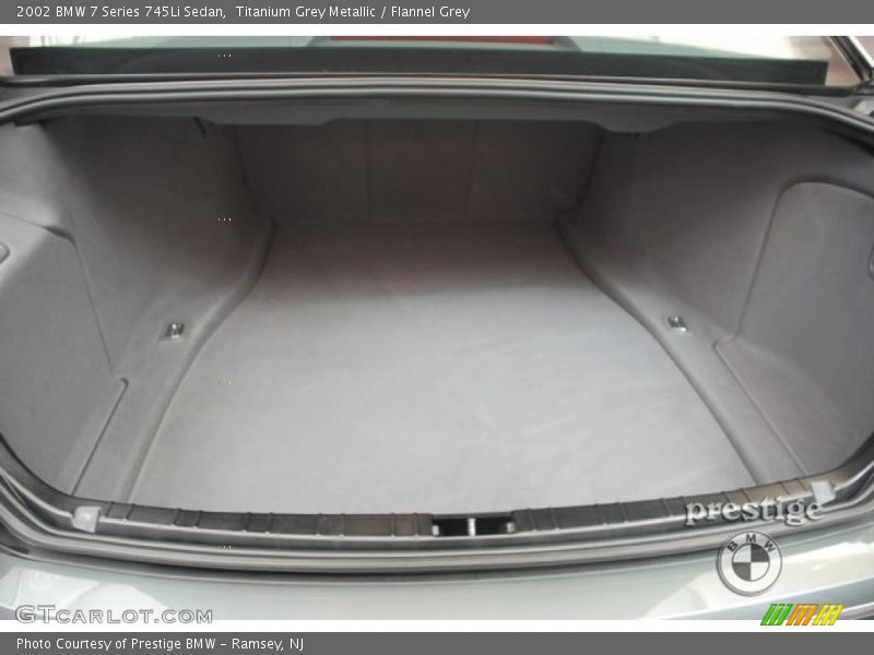 Titanium Grey Metallic / Flannel Grey 2002 BMW 7 Series 745Li Sedan
