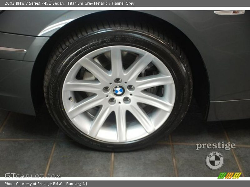 Titanium Grey Metallic / Flannel Grey 2002 BMW 7 Series 745Li Sedan