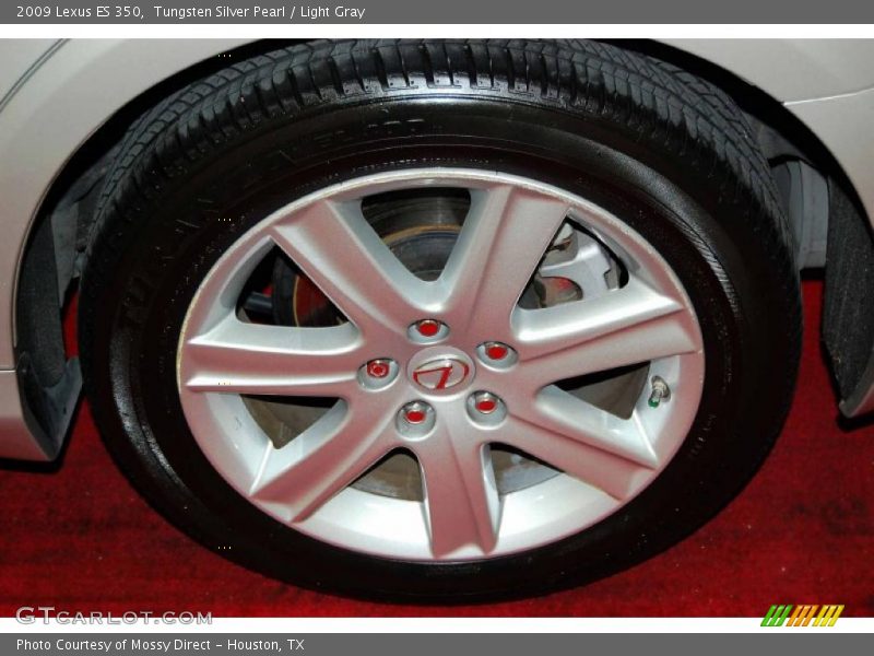 Tungsten Silver Pearl / Light Gray 2009 Lexus ES 350