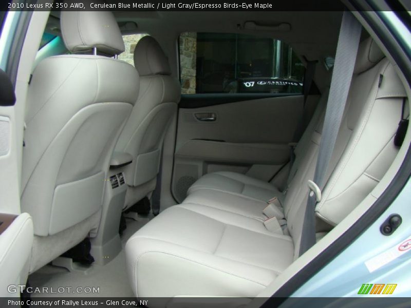 Cerulean Blue Metallic / Light Gray/Espresso Birds-Eye Maple 2010 Lexus RX 350 AWD