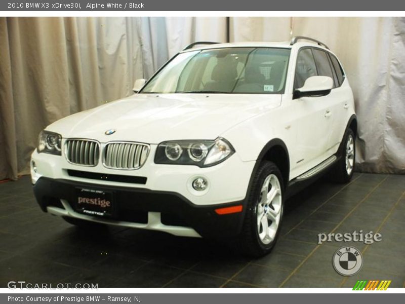Alpine White / Black 2010 BMW X3 xDrive30i