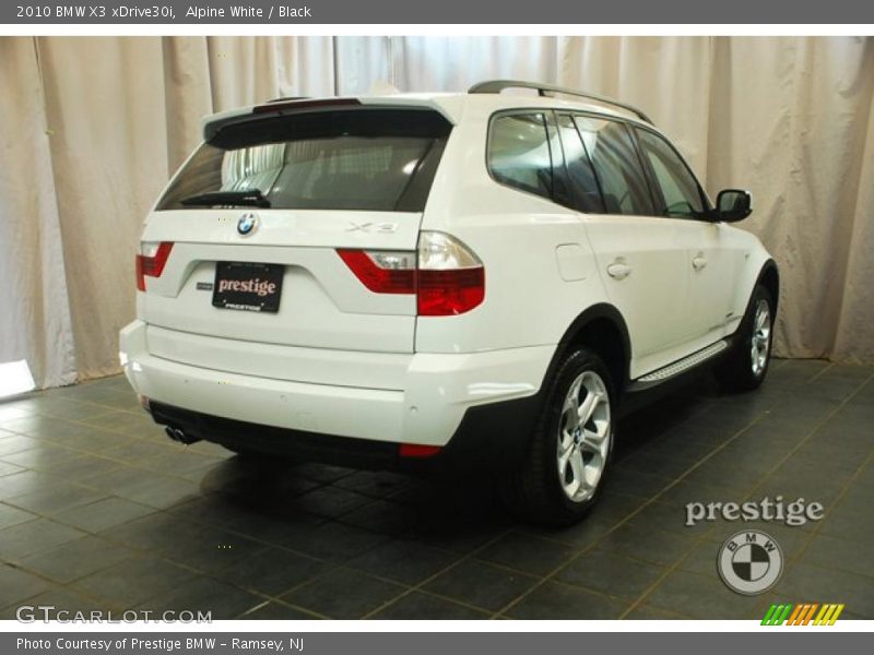 Alpine White / Black 2010 BMW X3 xDrive30i