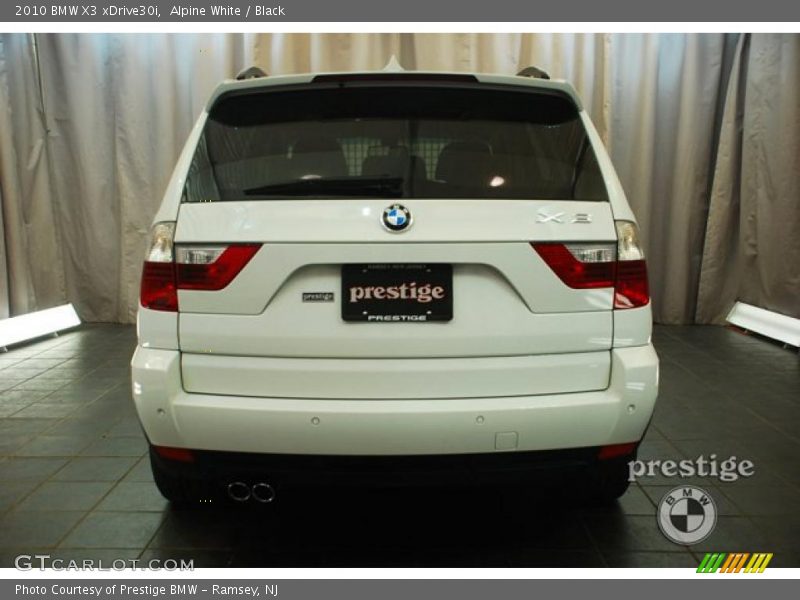 Alpine White / Black 2010 BMW X3 xDrive30i