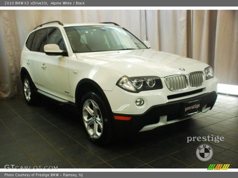 Alpine White / Black 2010 BMW X3 xDrive30i