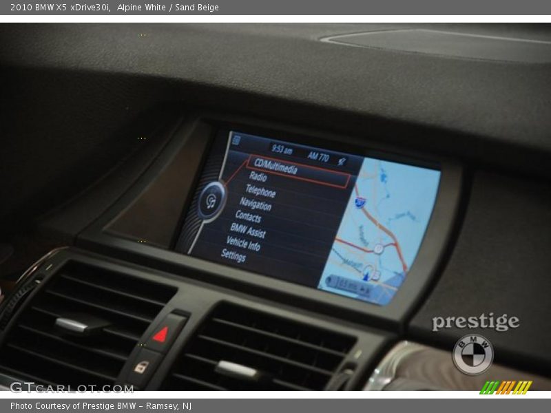 Alpine White / Sand Beige 2010 BMW X5 xDrive30i