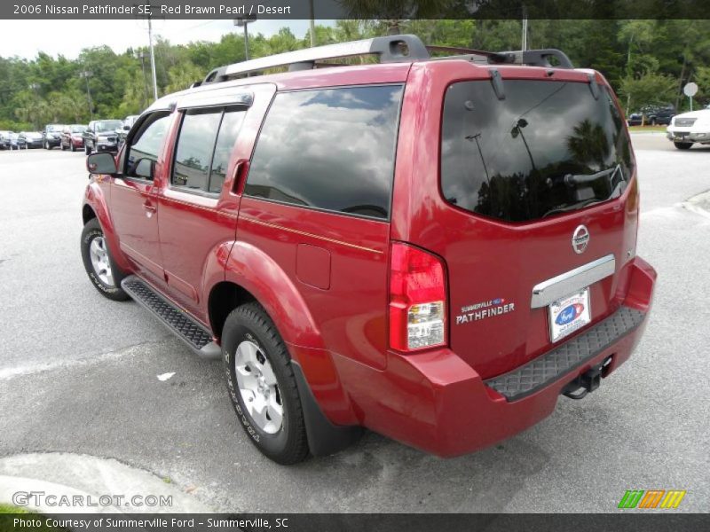 Red Brawn Pearl / Desert 2006 Nissan Pathfinder SE