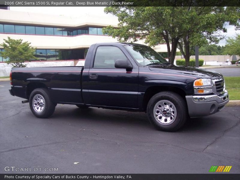 Deep Blue Metallic / Dark Pewter 2006 GMC Sierra 1500 SL Regular Cab