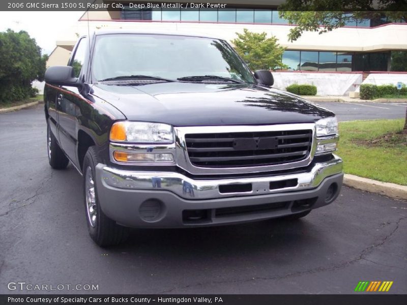 Deep Blue Metallic / Dark Pewter 2006 GMC Sierra 1500 SL Regular Cab