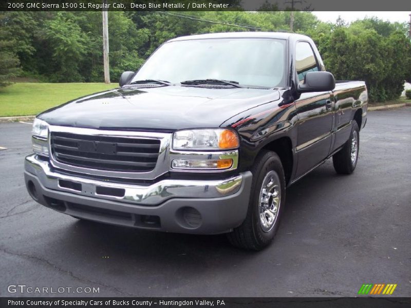 Deep Blue Metallic / Dark Pewter 2006 GMC Sierra 1500 SL Regular Cab