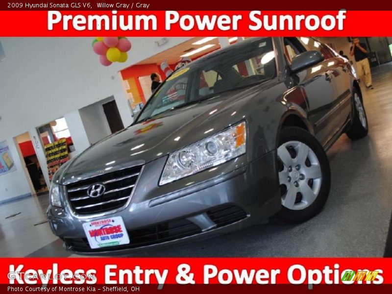 Willow Gray / Gray 2009 Hyundai Sonata GLS V6