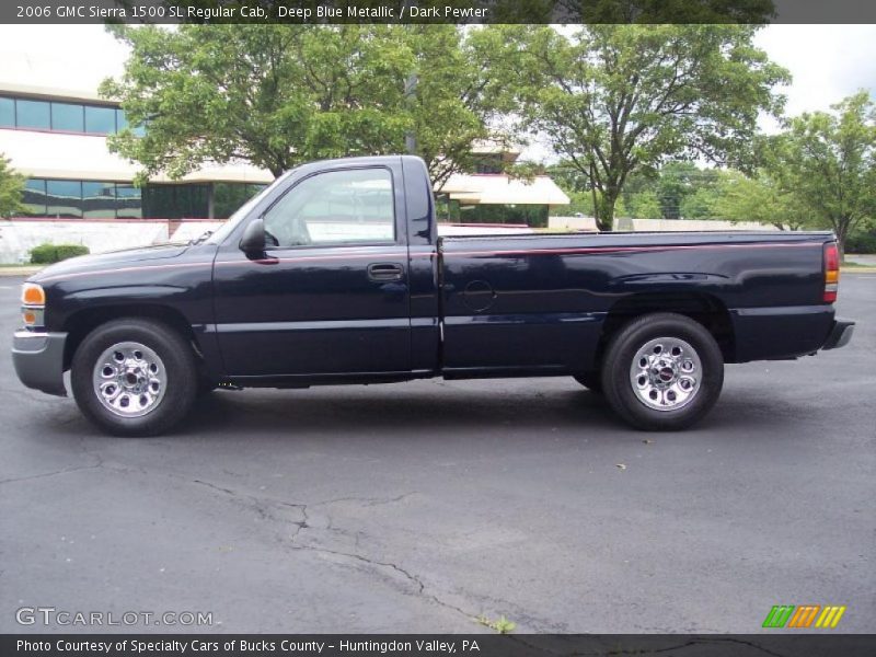 Deep Blue Metallic / Dark Pewter 2006 GMC Sierra 1500 SL Regular Cab