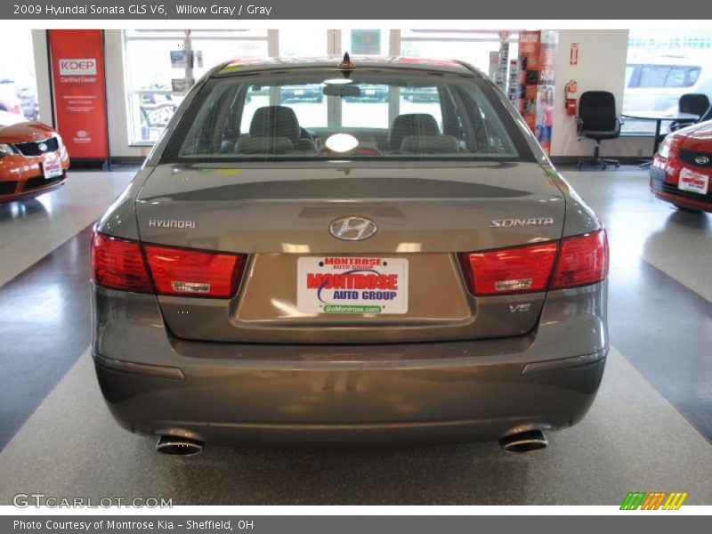 Willow Gray / Gray 2009 Hyundai Sonata GLS V6