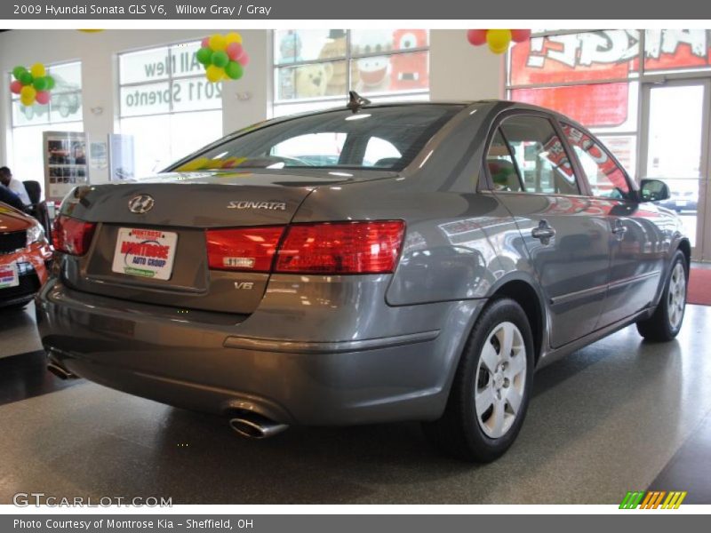 Willow Gray / Gray 2009 Hyundai Sonata GLS V6