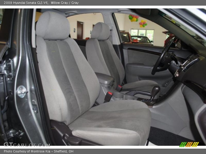 Willow Gray / Gray 2009 Hyundai Sonata GLS V6