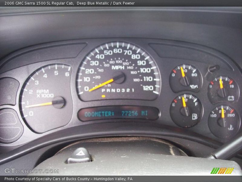 Deep Blue Metallic / Dark Pewter 2006 GMC Sierra 1500 SL Regular Cab