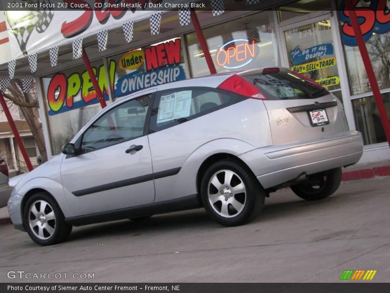 CD Silver Metallic / Dark Charcoal Black 2001 Ford Focus ZX3 Coupe