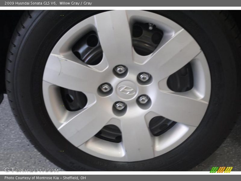 Willow Gray / Gray 2009 Hyundai Sonata GLS V6