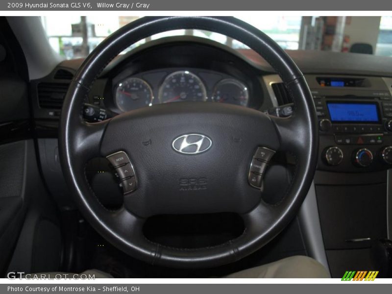 Willow Gray / Gray 2009 Hyundai Sonata GLS V6