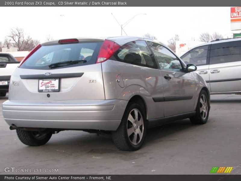CD Silver Metallic / Dark Charcoal Black 2001 Ford Focus ZX3 Coupe